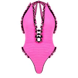 🆕#1 ~ NWT Rio One-piece Swimsuit In Pink by My Beachy Side, Size Small